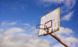 Old Wooden Basketball Board Stock Photo Old Wooden Basketball Board Stock Photo