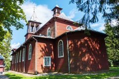 Old wooden catholic church Stock Photos Old wooden catholic church Stock Photos