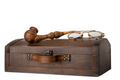 Old wooden chest with tobacco pipe and a pair of glasses on it i stock image Old wooden chest with tobacco pipe and a pair of glasses on it i stock image