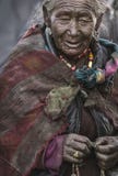 The oldest lady from Korzok village, recognized as holy.