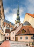 Oldest medieval church in Riga, Latvia Royalty Free Stock Images Oldest medieval church in Riga, Latvia Royalty Free Stock Images