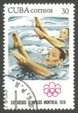Olimpiadas Montreal, natación sincronizada foto de archivo Olimpiadas Montreal, natación sincronizada foto de archivo