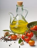 Olive Oil And Tomatoes Stock Images