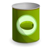Olive tin can icon, cartoon style vector illustration Olive tin can icon, cartoon style vector illustration