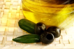 Olives And Oil Stock Photography Olives And Oil Stock Photography