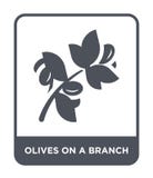 olives sur une icône de branche dans le style à la mode de conception olives sur une icône de branche d'isolement sur le fond bla illustration de vecteur olives sur une icône de branche dans le style à la mode de conception olives sur une icône de branche d'isolement sur le fond bla illustration de vecteur