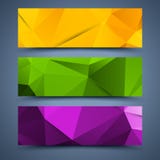 Сolor banners templates. Abstract backgrounds