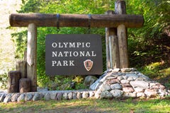 Olympic National Park Sign Royalty Free Stock Images