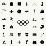 Olympic rings icon. Sport icons universal set for web and mobile stock illustration Olympic rings icon. Sport icons universal set for web and mobile stock illustration