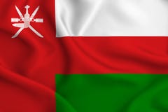 Oman-Flaggenillustration vektor abbildung Oman-Flaggenillustration vektor abbildung