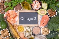 Omega 3 fettsyramatkällor fotografering för bildbyråer Omega 3 fettsyramatkällor fotografering för bildbyråer