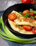 Omelette in frying pan royalty free stock image Omelette in frying pan royalty free stock image