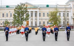 Omsk, Russland - 8. Mai 2013: Präsidentenregiment stockfoto Omsk, Russland - 8. Mai 2013: Präsidentenregiment stockfoto