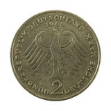 omvänt mynt 1969 för tysk fläck 2 arkivbild omvänt mynt 1969 för tysk fläck 2 arkivbild