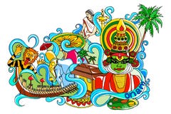 Onam feliz stock de ilustración Onam feliz stock de ilustración