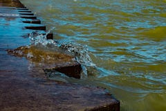Onda do Lago Michigan imagem de stock royalty free Onda do Lago Michigan imagem de stock royalty free