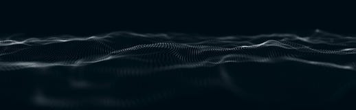 Onda musical das part?culas Conex?es estruturais sadias Fundo abstrato com uma onda de part?culas luminosas Onda 3d ilustração do vetor Onda musical das part?culas Conex?es estruturais sadias Fundo abstrato com uma onda de part?culas luminosas Onda 3d ilustração do vetor
