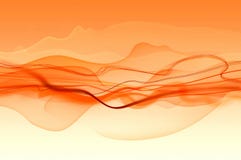 Ondas anaranjadas abstractas de la textura del fondo del humo stock de ilustración Ondas anaranjadas abstractas de la textura del fondo del humo stock de ilustración