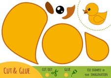 Onderwijsdocument spel voor kinderen, Eend stock illustratie Onderwijsdocument spel voor kinderen, Eend stock illustratie