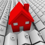 One Big House Many Small Houses Biggest Choice royalty free illustration One Big House Many Small Houses Biggest Choice royalty free illustration