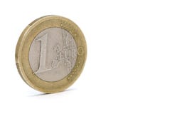 One Euro Coin Royalty Free Stock Photography