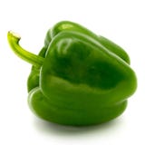 Green bell pepper, isolated on a white background stock images Green bell pepper, isolated on a white background stock images