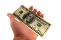 One Hundred Dollar Bills In A Hand Stock Images One Hundred Dollar Bills In A Hand Stock Images