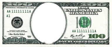 One Dollar Bill With A Hole Stock Photo - Image: 22553080