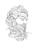 One line drawing sketch. Sculpture vector illustration. .Modern single line art, aesthetic contour. vector illustration One line drawing sketch. Sculpture vector illustration. .Modern single line art, aesthetic contour. vector illustration