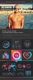 One page dating website flat UI design template. royalty free illustration One page dating website flat UI design template. royalty free illustration