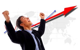 One Very Happy Energetic Stock Image One Very Happy Energetic Stock Image