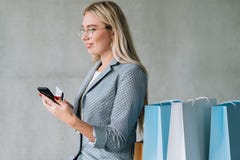 Online banking credit card payment shopping bags stock photography Online banking credit card payment shopping bags stock photography