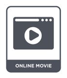 online movie icon in trendy design style. online movie icon isolated on white background. online movie vector icon simple and vector illustration online movie icon in trendy design style. online movie icon isolated on white background. online movie vector icon simple and vector illustration