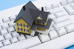 Online Onroerende goederen stock afbeelding Online Onroerende goederen stock afbeelding