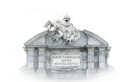 Onthaal aan de stad van Madrid stock afbeelding Onthaal aan de stad van Madrid stock afbeelding