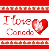 Ontwerpelementen voor de Dag van Canada eerst van Juli Vector stock illustratie Ontwerpelementen voor de Dag van Canada eerst van Juli Vector stock illustratie