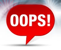 Oops! Roter Blasen-Hintergrund vektor abbildung Oops! Roter Blasen-Hintergrund vektor abbildung