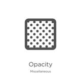 opacity icon vector from miscellaneous collection. Thin line opacity outline icon vector illustration. Outline, thin line opacity vector illustration opacity icon vector from miscellaneous collection. Thin line opacity outline icon vector illustration. Outline, thin line opacity vector illustration