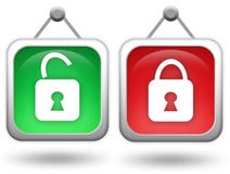 Open Closed Icon Royalty Free Stock Photo Open Closed Icon Royalty Free Stock Photo