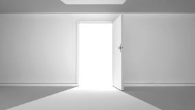 Open Door And White Royalty Free Stock Images