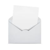 Blank letter in an envelope