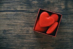 Open Gift Box and red heart romantic in box surprise / red present box with full heart for gift stock images Open Gift Box and red heart romantic in box surprise / red present box with full heart for gift stock images