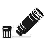 Open glue stick icon, simple style royalty free illustration Open glue stick icon, simple style royalty free illustration