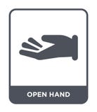open hand icon in trendy design style. open hand icon isolated on white background. open hand vector icon simple and modern flat vector illustration open hand icon in trendy design style. open hand icon isolated on white background. open hand vector icon simple and modern flat vector illustration
