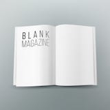 Blank Magazine Spread. Template For Design Stock Vector - Illustration ...