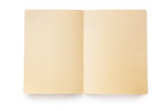 Open Manila Folder With Path Stock Photo Image Of Empty Manilla