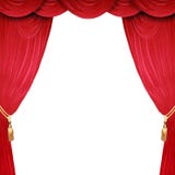Open stage with a white background stock image Open stage with a white background stock image