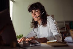 Operador do serviço de informações imagem de stock Operador do serviço de informações imagem de stock