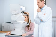 ophthalmologist examining patient vision royalty free stock images ophthalmologist examining patient vision royalty free stock images