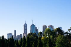 Opini?o da skyline de Melbourne imagens de stock royalty free Opini?o da skyline de Melbourne imagens de stock royalty free
